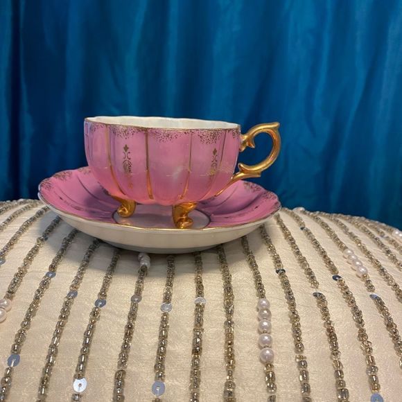 Thames porcelain tea cup and saucer set, vintage - Picture 4 of 14